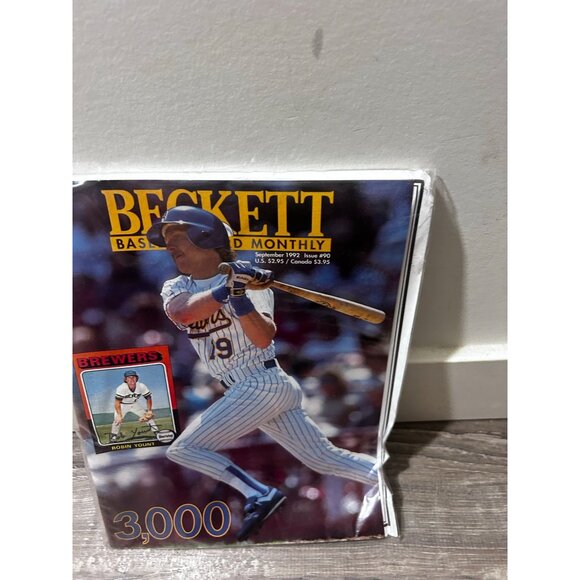 Robin Yount Milwaukee Brewers Beckett Baseball Card Monthly Magazine #90 Sep 199 - Picture 5 of 6